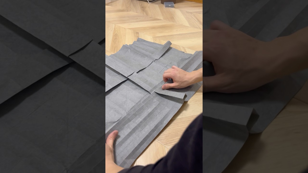 折り紙アート；空（KARA）。1枚の紙から切らずに折るだけで作り上げてます。#origami #origamiart #art