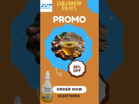 Nano curcumin drops, bottle, liquid