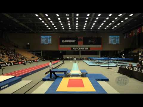 ODINTSOV Aleksandr (RUS) - 2015 Trampoline Worlds - Qualification Double Mini Routine 2