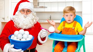 Download lagu Santa Jadi Pengasuh Oliver! 🎅✨ Cerita Natal Anak-Anak mp3