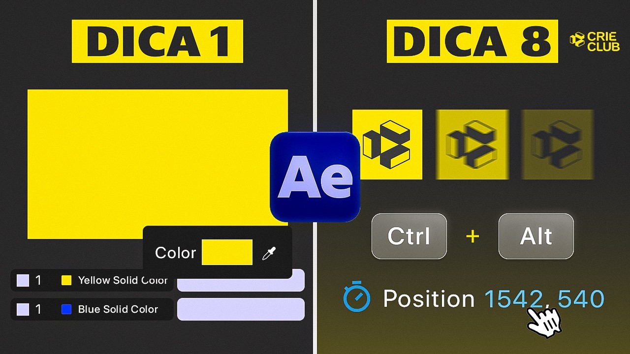 TRUQUES QUE VOCÊ (provavelmente) NÃO SABIA no AFTER EFFECTS!