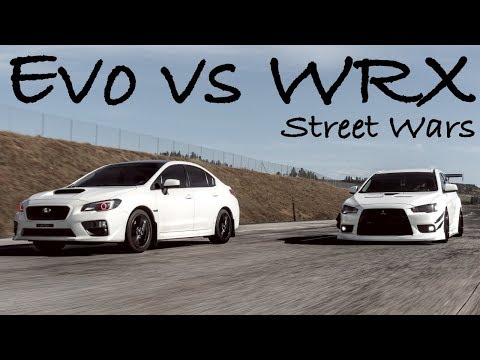 Insane WRX VS Evo Street Battle