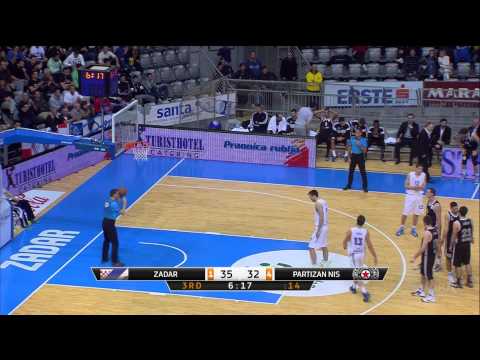 ABA Liga 2014/15, Round 12 match: Zadar - Partizan NIS (13.12.2014)