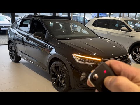 Volkswagen NEW Taigo Nivus R-line 2023 in 4K Black Style 18 inch Misano Walk Around & detail inside