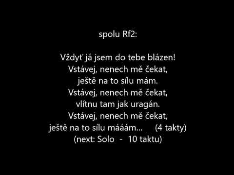 Vstávej, Divokej Bill, karaoke Yamaha MU2000EX