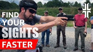 Shooting Tip: Find your Pistol Sights FASTER