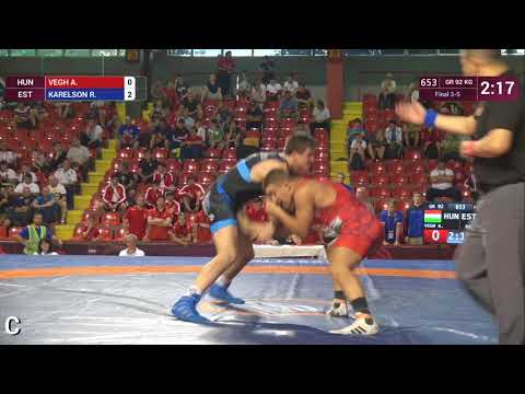 BRONZE GR - 92 kg: A. VEGH (HUN) v. R. KARELSON (EST)