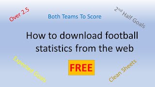 Free Football Statistics