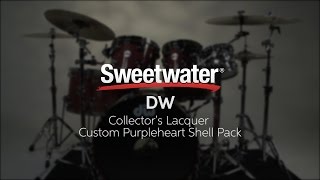 Video thumbnail for DW Collector's Lacquer Custom Purpleheart Shell Pack Review by Sweetwater