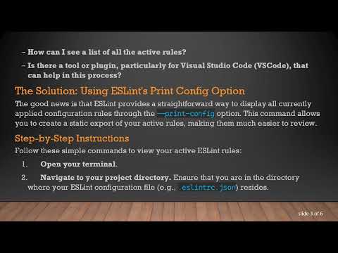 How to See All Active Rules from a Complex ESLint Config Easily