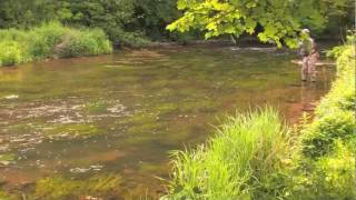 preview picture of video 'Cressbrook and Litton Flyfishers water on the Derbyshire Wye'