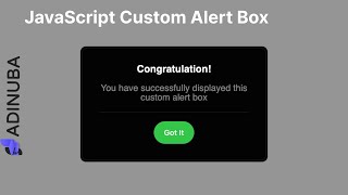 Download the video "Creating a Custom JavaScript Alert Box from Scratch | Enhance User Experience"