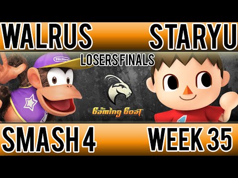 Geneva Smash 35 - Walrus (Diddy Kong) Vs. Staryu (Villager) Smash 4 Losers Finals - Smash Wii U