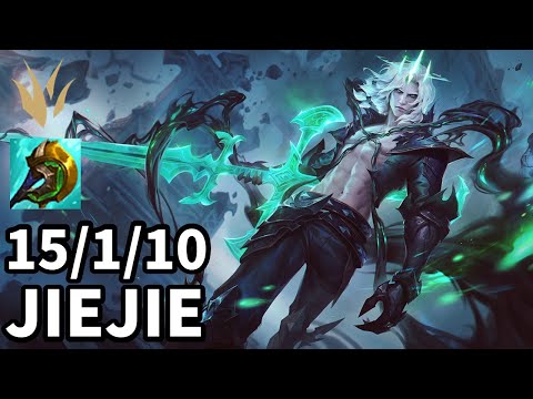 EDG Jiejie Viego Jungle vs Poppy - Ranked Challenger - Patch KR 12.15