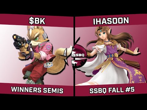 $BK (Fox) vs iHasoon (Zelda) - SSBQ Fall #5