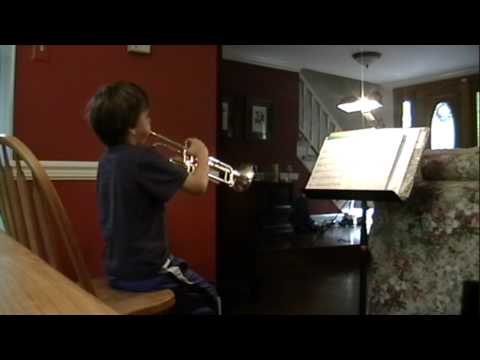 Forrest Johnston (8 years old) practicing Snedecor Etude XIX