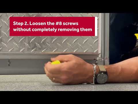 Adjusting the Vinyl Sweep Gasket on a Thermo-Kool Walk-In Cooler or Freezer 