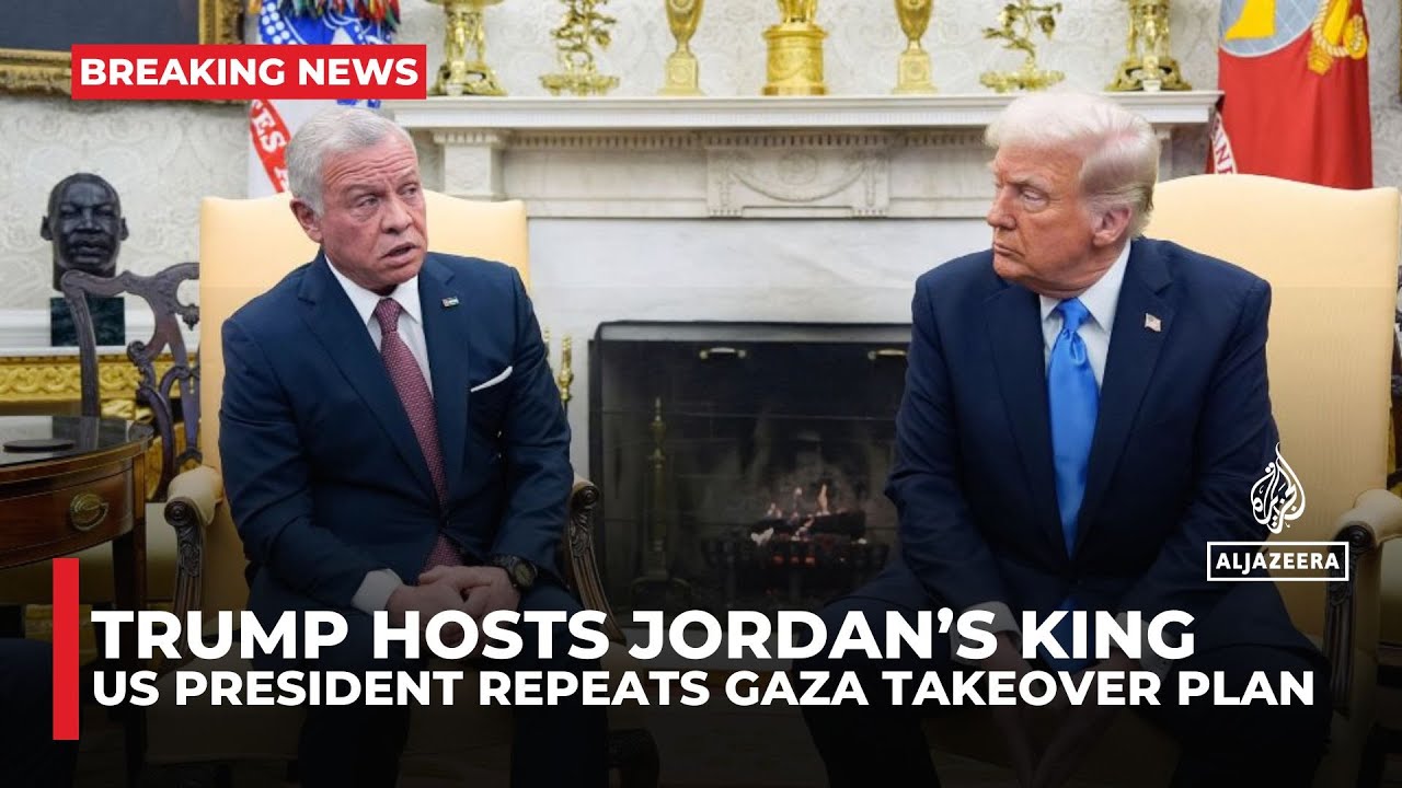 Trump hosts Jordan’s king as Palestinians reject forced displacement