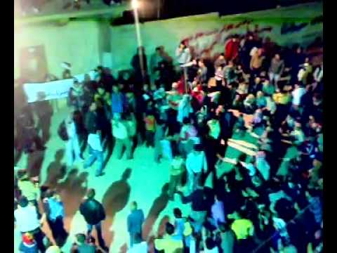 مظاهرة مسائية في حي باب قبلي في مدينة حماة في جمعة " الجيش الحر يحميني"