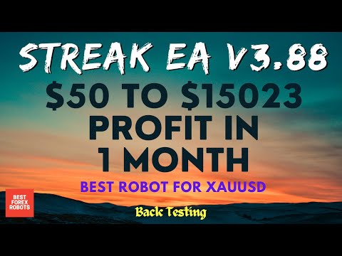 $50 To $15023 Profit In 1 Month Streak EA v3.88 MT4 Forex Robot Back Testing | Best forex robots
