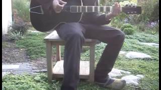 Rambling On My Mind Eric Clapton Robert Johnson Sliding Cover Acoustic Guitar by Thiemo Gerrit