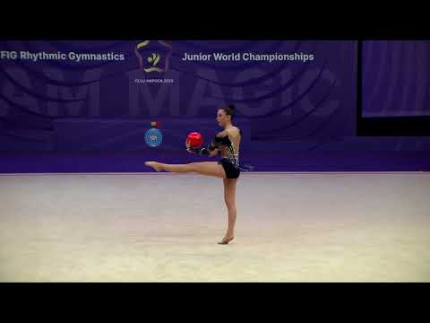 OSMANI Erika (NOR) - 2023 Rhythmic Junior Worlds Qualifications BA Individual