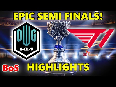 DWG KIA vs T1 - SHOWMAKER vs FAKER - EPIC SEMI FINALS! - WORLDS 2021 HIGHLIGHTS - BO5