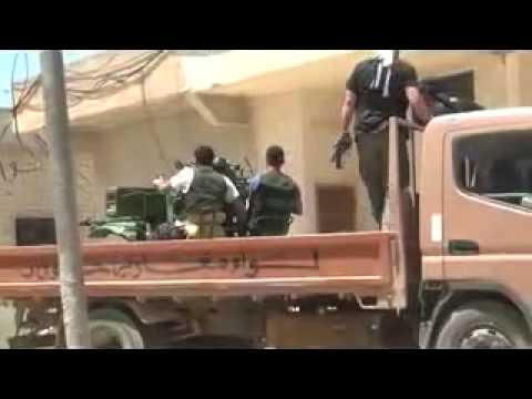 استهداف حاجز حميدة الطاهر في مدينة درعا من قبل لواء مغاوير حوران