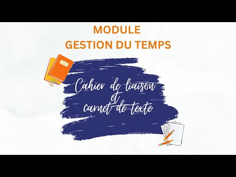 Cahier de liaison et carnet de texte