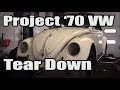 Classic VW BuGs 1970 Beetle Convertible Project Resto Tear Down Pt.1