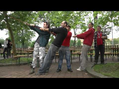 Stavění máje Těšanské Barnabášské Hody 2012