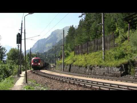 22.August 2013 an der Arlbergbahn: Ost- und Westrampe