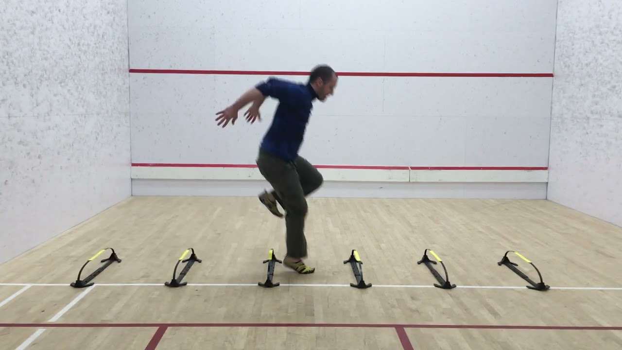 5. Low Hurdle Continuous Linear Hop (Side View)