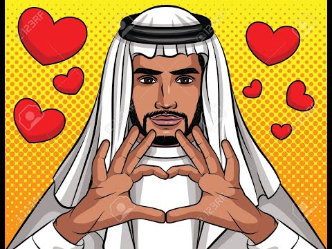 "Quando te vi, meu coração bateu!" em ÁRABE!