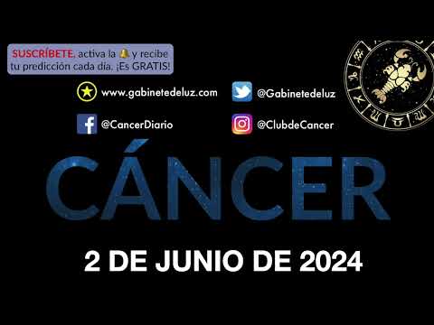 Horóscopo Diario - Cáncer - 2 de Junio de 2024.