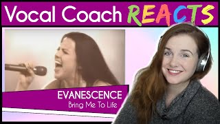 Vocal Coach reacts Evanescence (Amy Lee) - Bring Me To Life Live