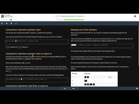 Python Module 3 Comparison Operators