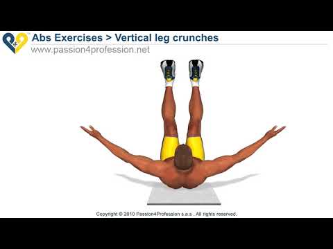 Vertical Leg Crunches   upper abs exercise