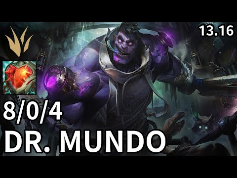 Dr. Mundo Jungle vs Kindred - EUW Diamond | Patch 13.16