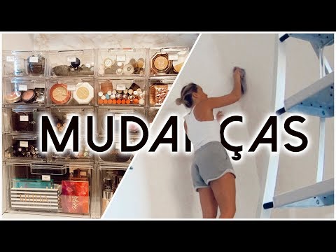 FIZ UM CLOSET DE MAQUILHAGEM | Mudanças parte 1