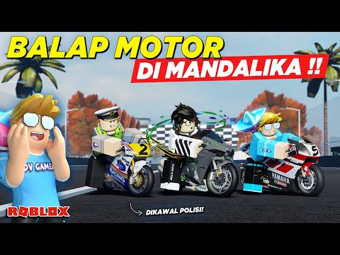 DIKAWAL POLISI BELI MOTOR SPORT BUAT BALAPAN DI MANDALIKA !! DRAG PROJECT - Roblox Indonesia
