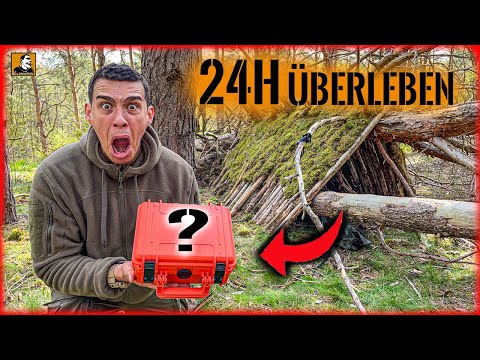 24H SURVIVAL with the UNKNOWN package by Fritz Meinecke | Survival Mattin