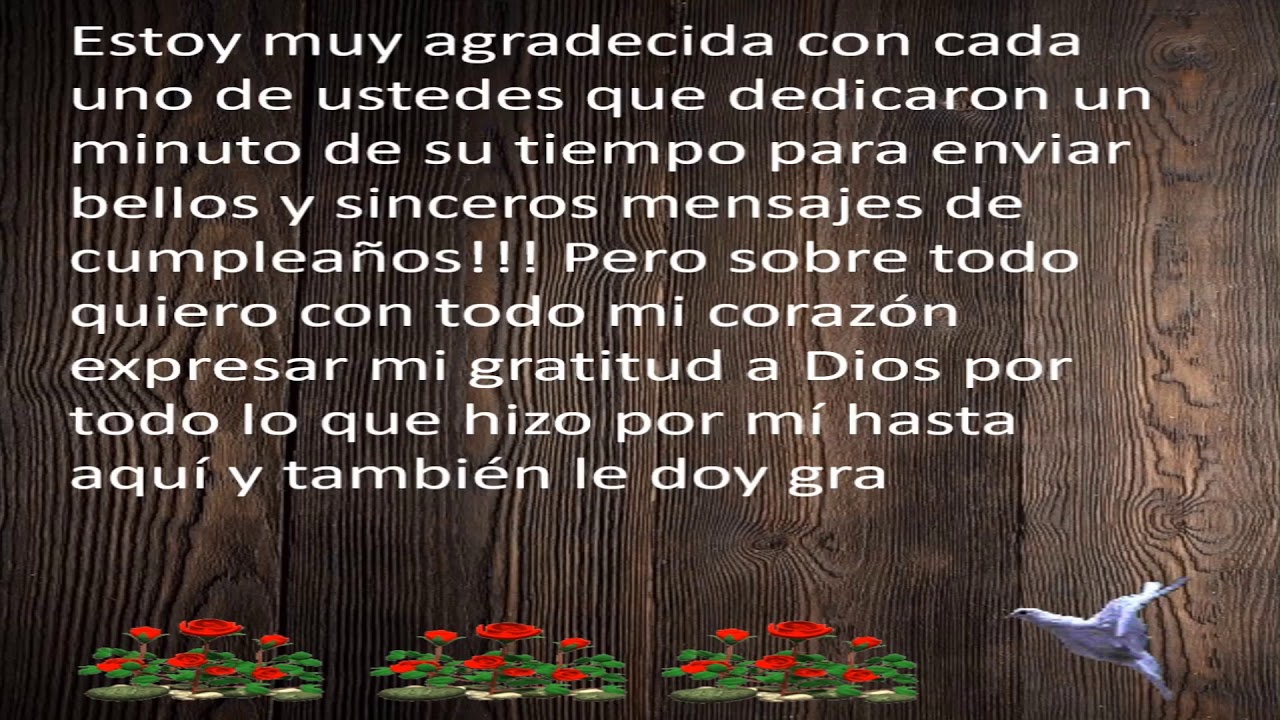 AGRADECIMIENTO DE CUMPLEAÑOS!!! #Agradecimiento #Gratitud #Cumpleaños #Dios