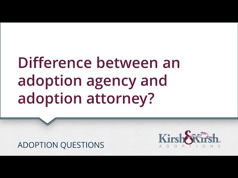 Adoption Questions: Difference between an adoption agency and adoption attorney?