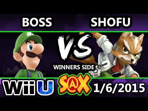 S@X - Shofu (Fox) Vs. WS | Boss (Luigi) SSB4 Singles - Smash 4 Wii U