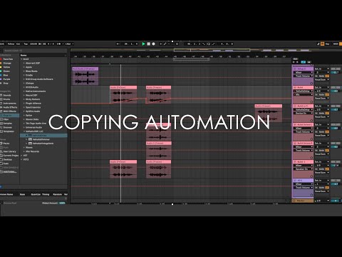 How To Copy Automation In Ableton Live