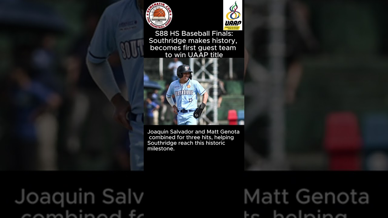 UAAP High School Baseball: Guest team Southridge wins championship after beating DLSU