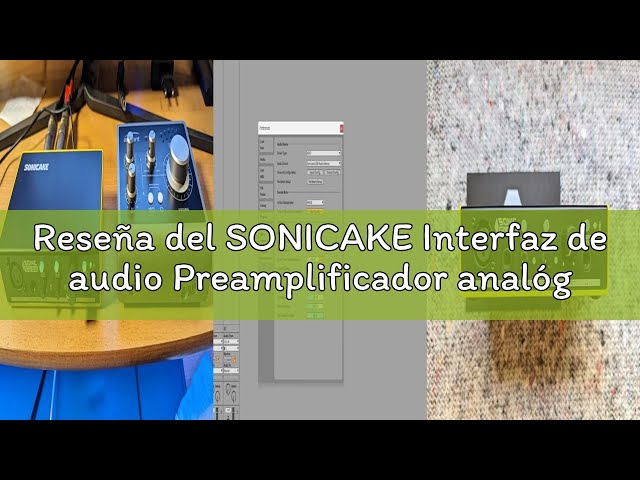 Vídeo relacionado con SONICAKE Interfaz de audio Preamplificador analógico profesional de dos canales con rango dinámico y rendimiento de distorsión Modelado digital Efectos DSP Sonic Cube II