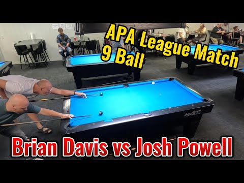GREAT MATCH - 9 Ball Race.  APA skill 9 vs skill 9