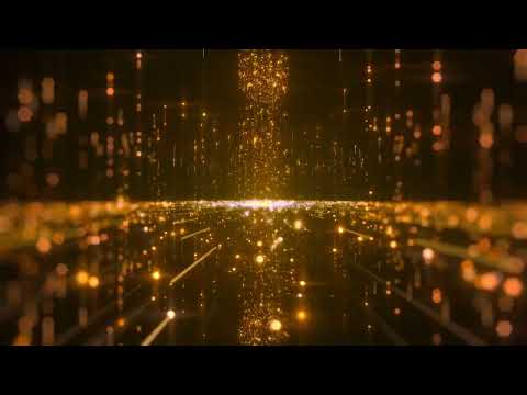 Golden 3D Arena ║ Glowing Sparks - Beautiful Edits Overlay ║ Relaxation & Meditation || EF Effects